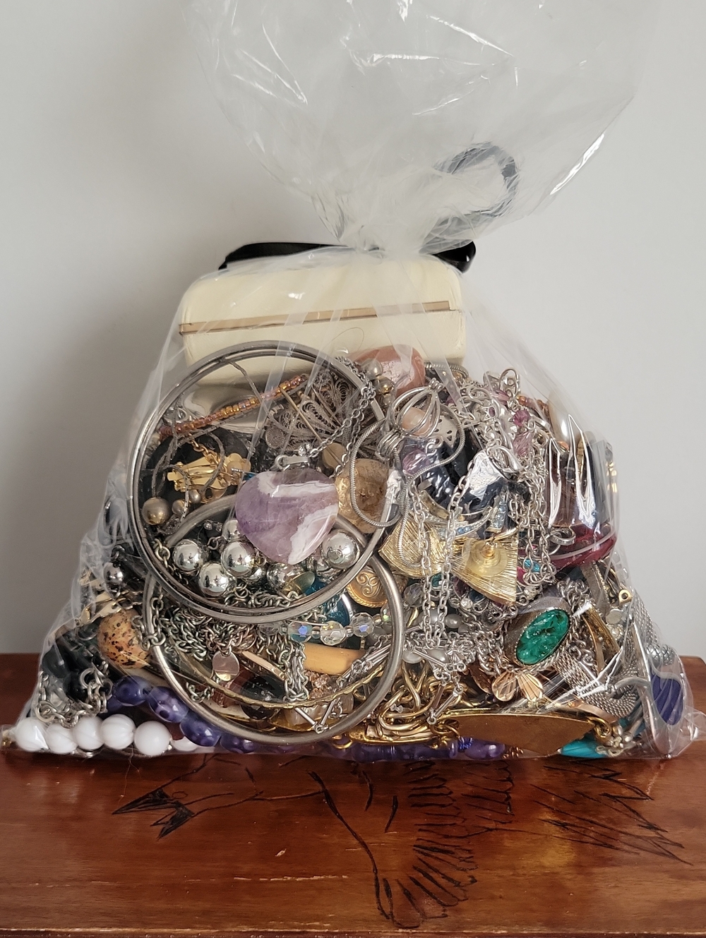 Mixed Mystery Bag Of Costume Jewelry 4lbs